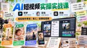 探索AI短视频制作之道:梦+豆包+剪映联手,轻松打造带货/育儿/故事内容-中创网_分享创业项目_助您在家赚钱
