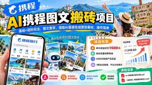 人工智能助力携程图文创作,掌握基础与高阶技巧,图文教程指导,轻松借助AI打造独家原创内容-中创网_分享创业项目_助您在家赚钱