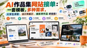 打造个性AI作品集平台：一网打尽多元需求，助力学子求职、设计师展示、摄影师展翅翱翔！-中创网_分享创业项目_助您在家赚钱