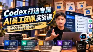 零水印】Codex定制AI团队实战教程:构建个人知识库、优化记忆系统及岗位协作与封面设计平台搭建-中创网_分享创业项目_助您在家赚钱