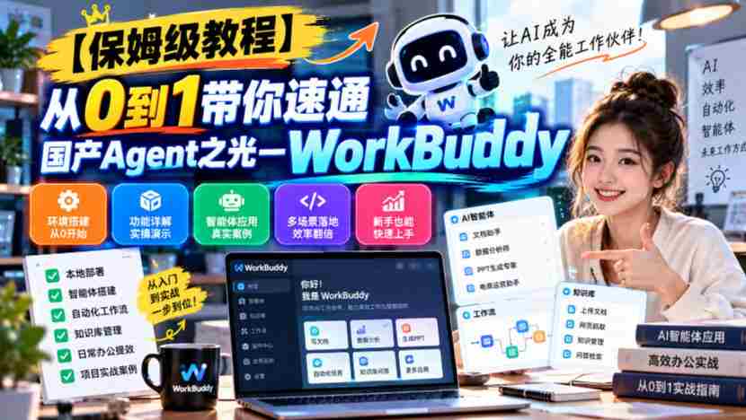 【保姆级教程】从0到1带你速通国产Agent之光—WorkBuddy【文档】-中创网_分享创业项目_助您在家赚钱