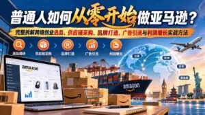零基础如何开启亚马逊之旅?全方位揭秘跨境电商创业之道:精选商品、供应链管理、品牌塑造、广告推广及盈利提升实操技巧-中创网_分享创业项目_助您在家赚钱