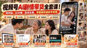 AI赋能短视频带货攻略：从零基础到高效起号，一步到位！-中创网_分享创业项目_助您在家赚钱