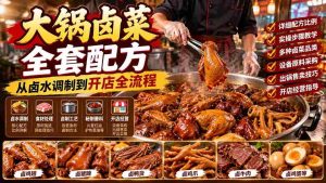 一锅卤香四溢，揭秘全套卤菜秘籍，开店摆摊两不误，学成后轻松赚钱-中创网_分享创业项目_助您在家赚钱