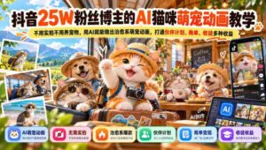 AI助力抖音达人打造25万粉丝萌宠动画:无需实拍与养宠,一招解锁商业盈利新路径-中创网_分享创业项目_助您在家赚钱