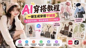 零水印】AI时尚教学指南:轻松制作穿搭效果图,快速吸粉增粉,打造个人穿搭日记账号-中创网_分享创业项目_助您在家赚钱