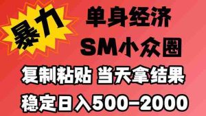 26年 最新小众情感赛道,手机操作,十分钟见收益,小白也能当天上手,全程复制粘贴模板即可,稳定日入1k+-中创网_分享创业项目_助您在家赚钱
