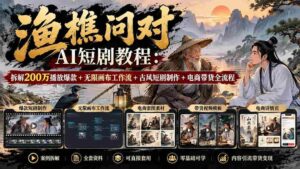 揭秘无水印AI短剧制作攻略：解锁200万播放爆款秘诀，探索无限画布与古风短剧创作，电商带货流程一网打尽-中创网_分享创业项目_助您在家赚钱