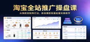 淘宝全站营销实战课程:从选品测试到矩阵策略,教你批量打造爆款热销产品实操指南-中创网_分享创业项目_助您在家赚钱