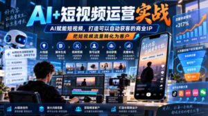 AI助力短视频运营,智能引流打造商业IP,自动获客,流量变现之道-中创网_分享创业项目_助您在家赚钱