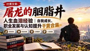 探索人生历程:胭脂井中的屠龙故事,揭秘自我成长与职业发展的智慧结晶-中创网_分享创业项目_助您在家赚钱