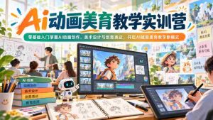 探索AI动画艺术教育新篇章:从零起步,全面解锁AI动画、美术设计及创意表达技巧-中创网_分享创业项目_助您在家赚钱
