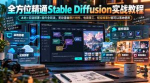 深度解析Stable Diffusion全攻略：本地与云端部署，插件技巧一网打尽，图片创作到短视频制作，实用技能全掌握-中创网_分享创业项目_助您在家赚钱