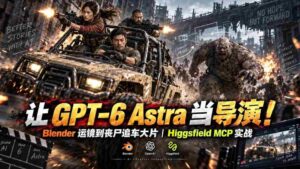 让GPT-6 Astra当导演！Blender运镜到丧尸追车大片｜Higgsfield MCP实战-中创网_分享创业项目_助您在家赚钱